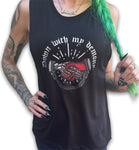 Down with my demons women’s muscle tank