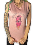 I scream vintage wash muscle tank