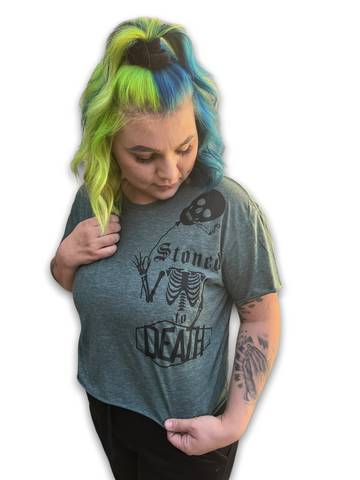 Stoned to death crop top